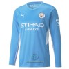 Maglia da Calcio a Maniche Lunghe Manchester City Casa 2021-22 per Uomo